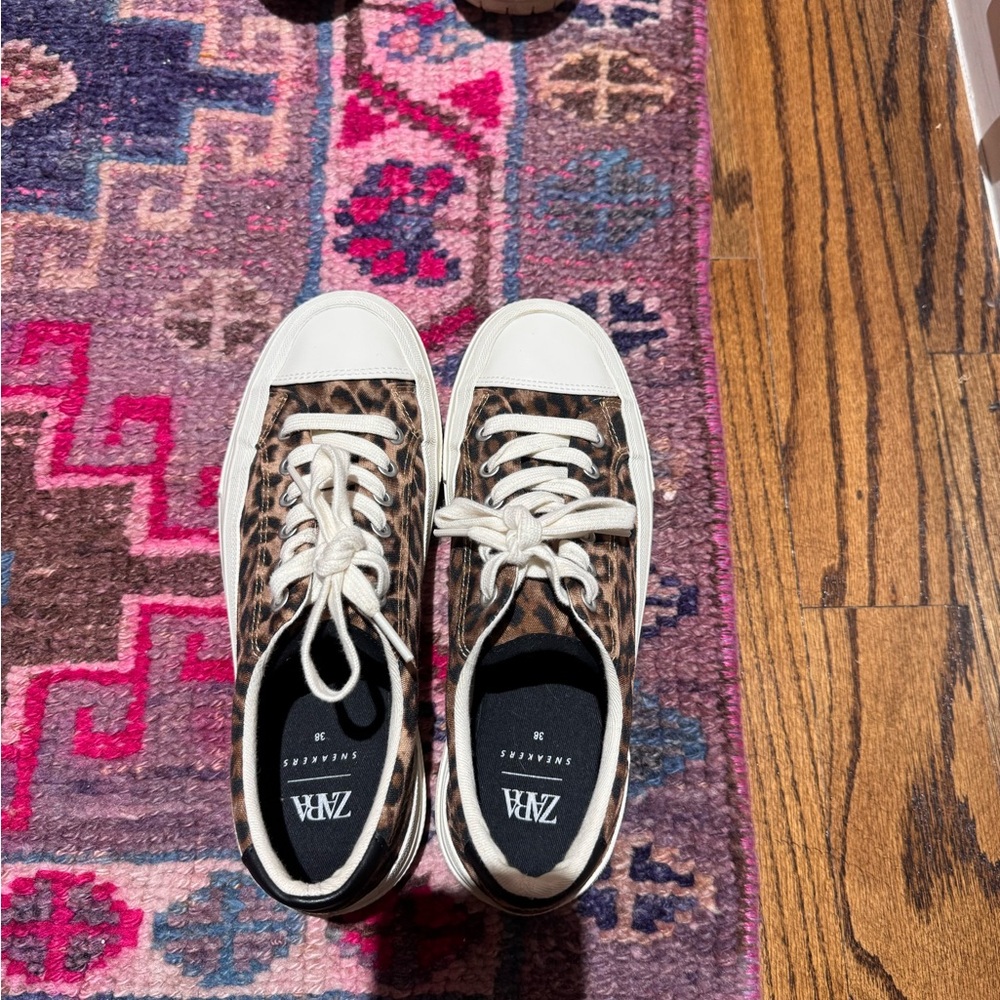 SOLD Zara Cheetah Print Sneakers